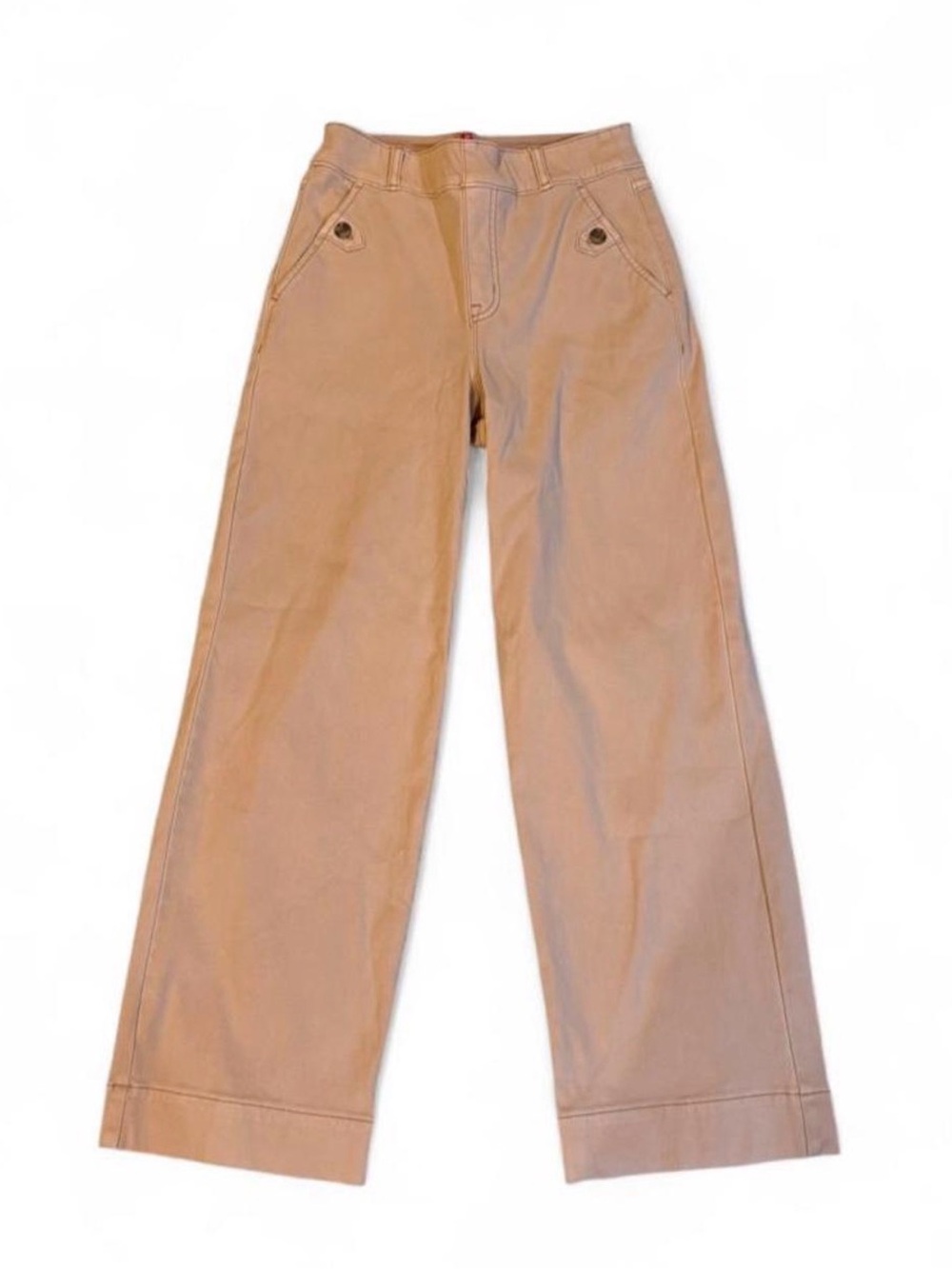 Spanx light pink wide leg/pull on pants